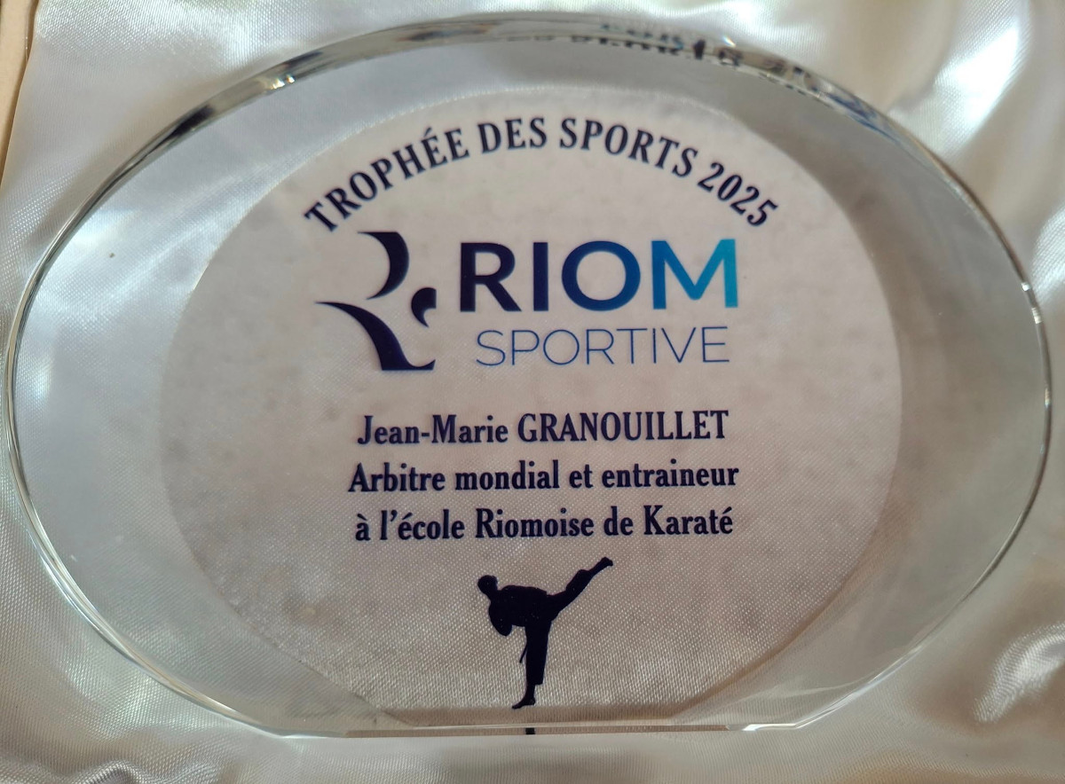 Ecole Riomoise de Karaté - Jean-Marie GRANOUILLET enseignant de l'année